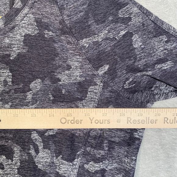 Lululemon Women Runderful Long Sleeve Shirt Size 12 Incognito Camo Activewear - Picture 10 of 11